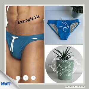 Parke & Ronen - Solid Blade Bikini - Caribbean Blue (M)